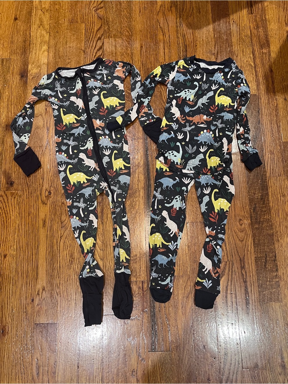 Little Sleepies Navy Jurassic pajama bundle